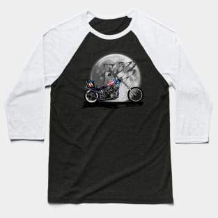 Freedom Motorcycle Rider Baseball T-Shirt